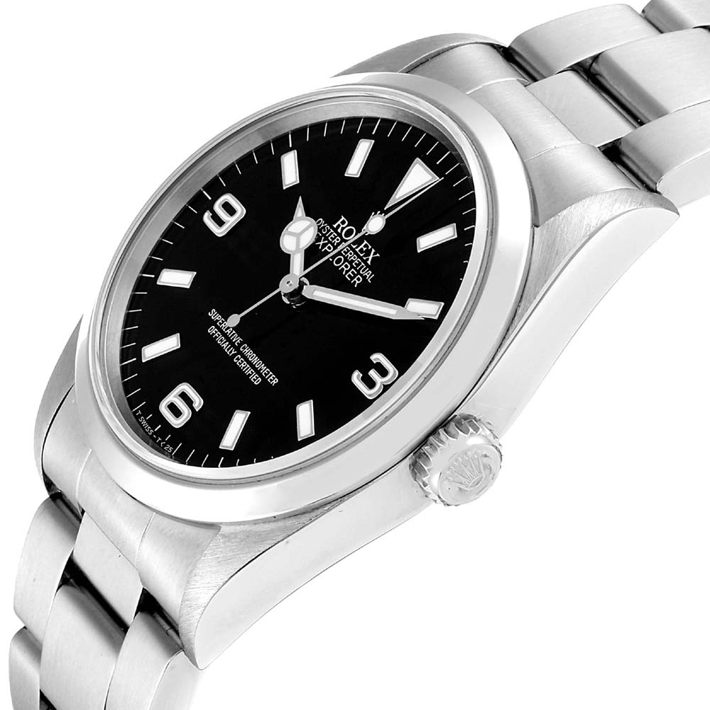

Rolex Black Stainless Steel Explorer I Automatic