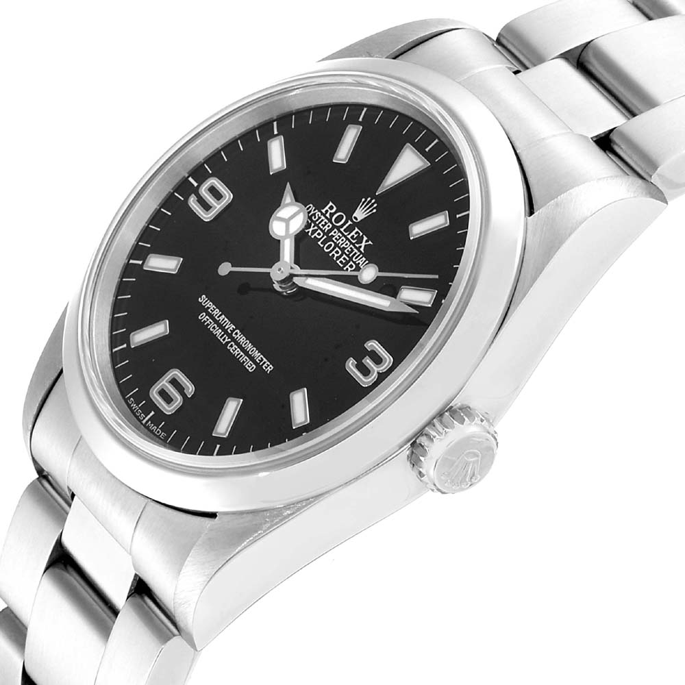

Rolex Black Stainless Steel Explorer I Automatic