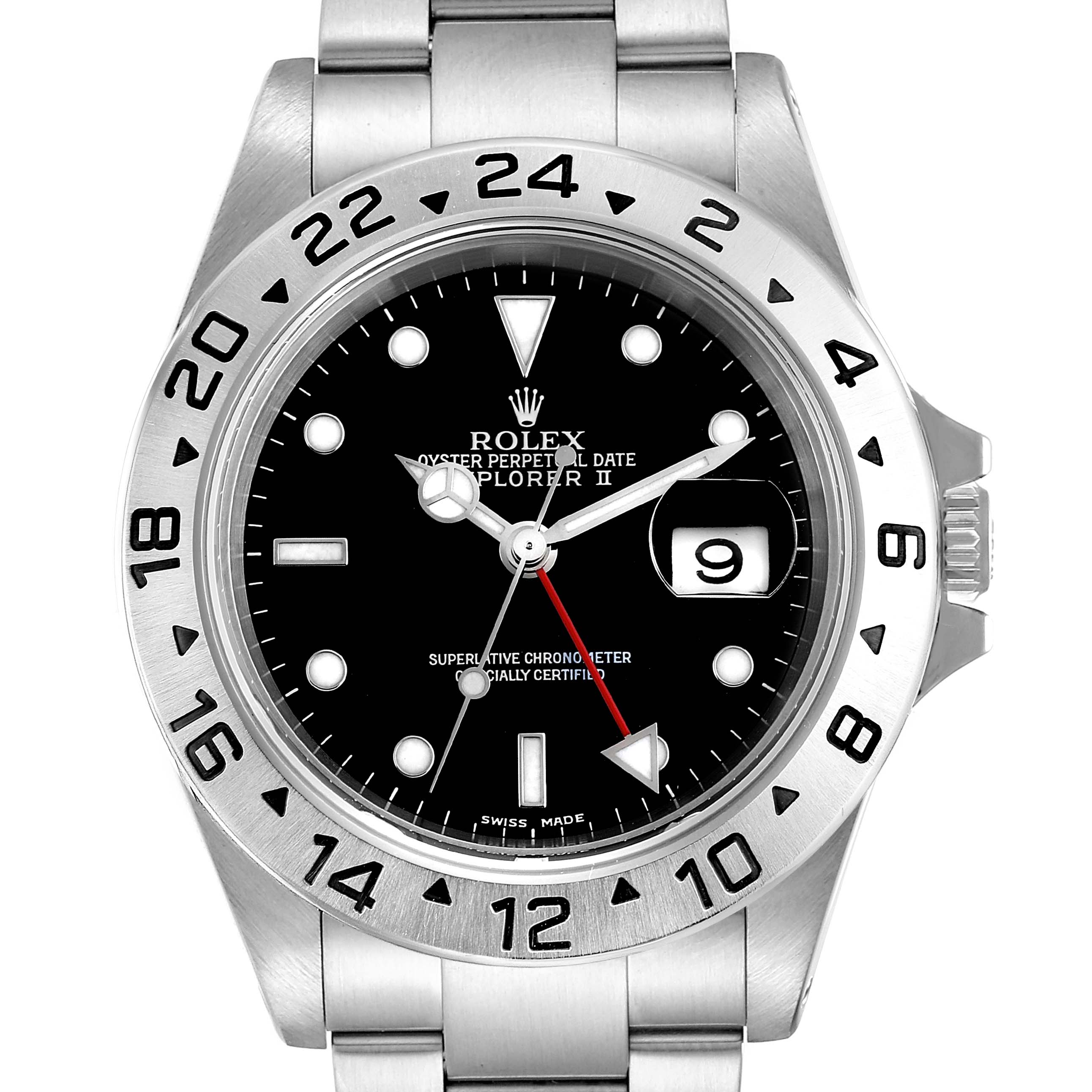 

Rolex Black Stainless Steel Explorer II Automatic