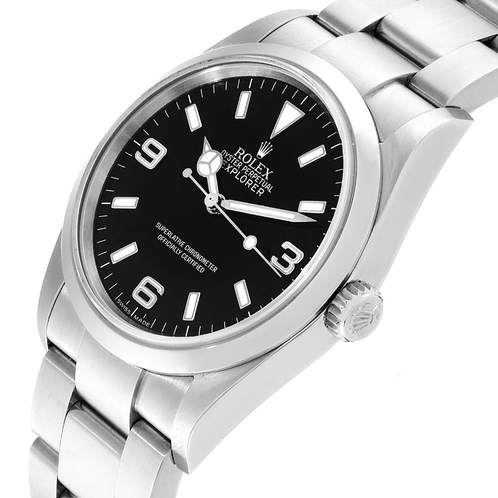 

Rolex Black Stainless Steel Explorer I Automatic