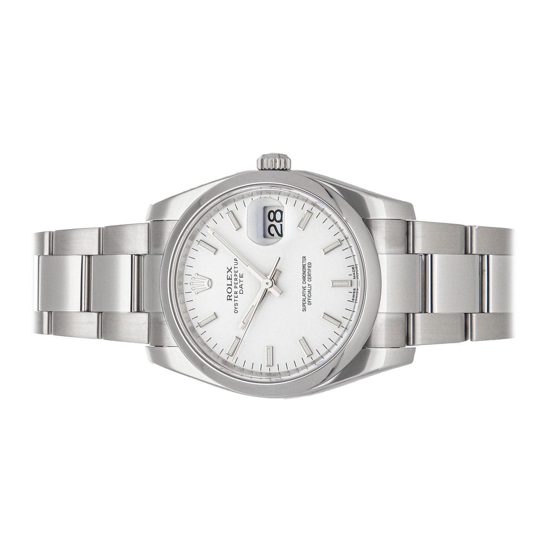 

Rolex Silver Stainless Steel Oyster Perpetual Date