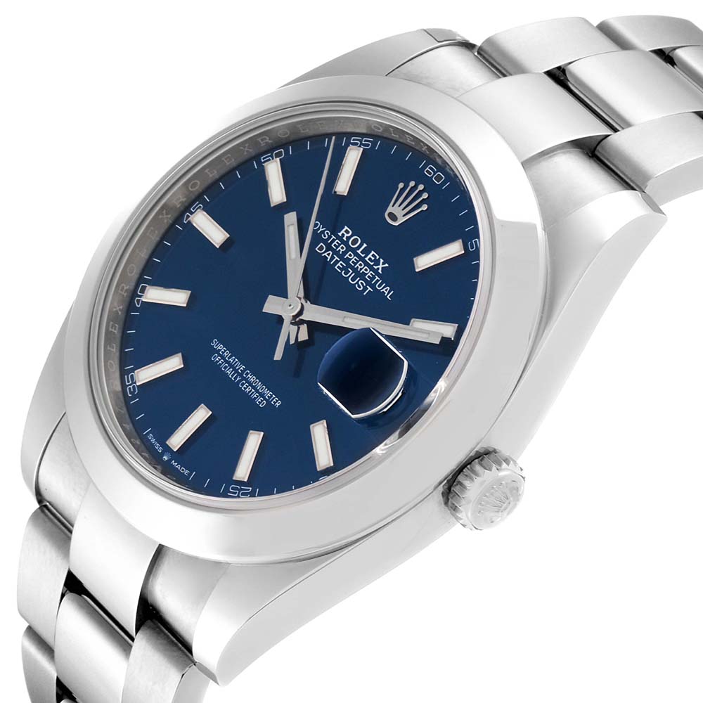 

Rolex Blue Stainless Steel Datejust II