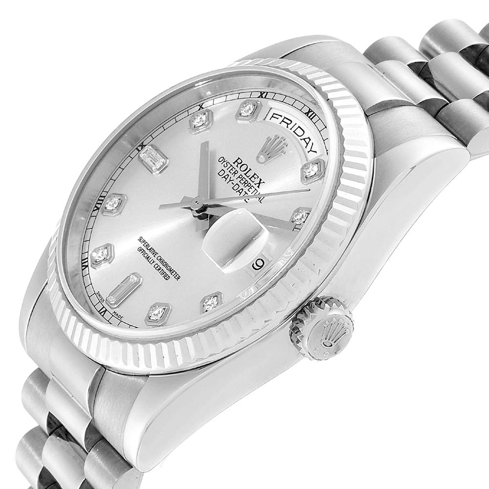 

Rolex Silver Diamonds