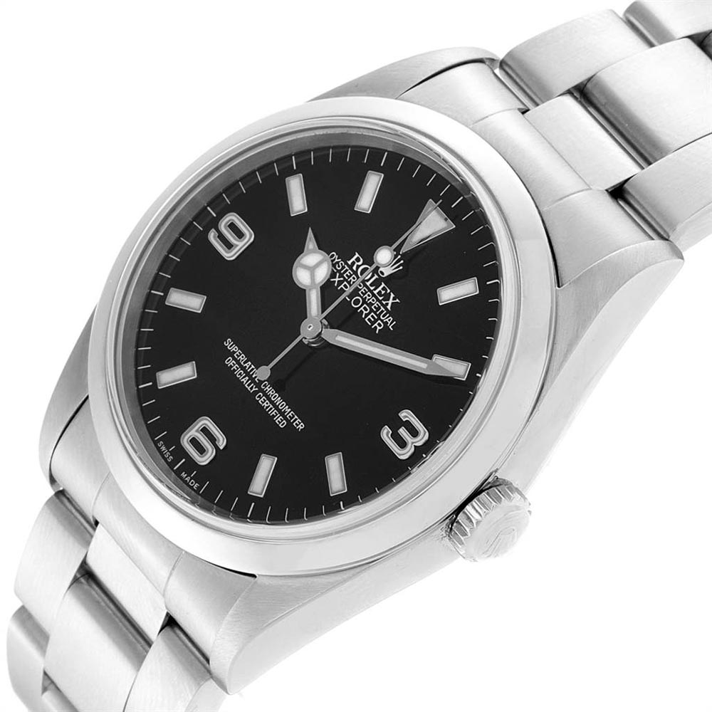 

Rolex Black Stainless Steel Explorer I Automatic
