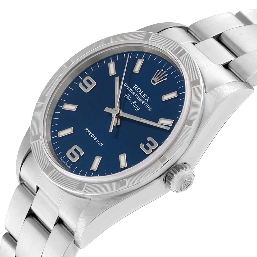 

Rolex Blue Stainless Steel Air King