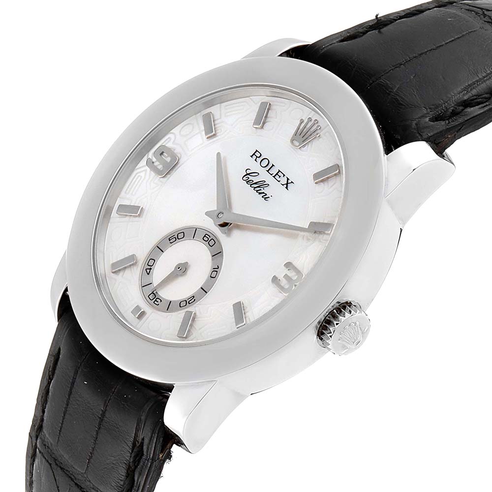 

Rolex MOP Platinum Cellini Cellinium, White