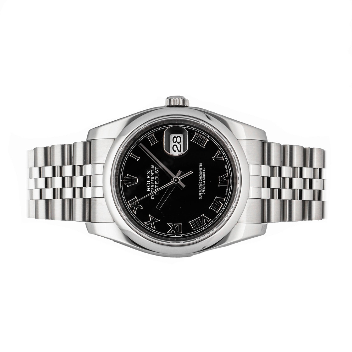 

Rolex Black Stainless Steel Datejust Automatic