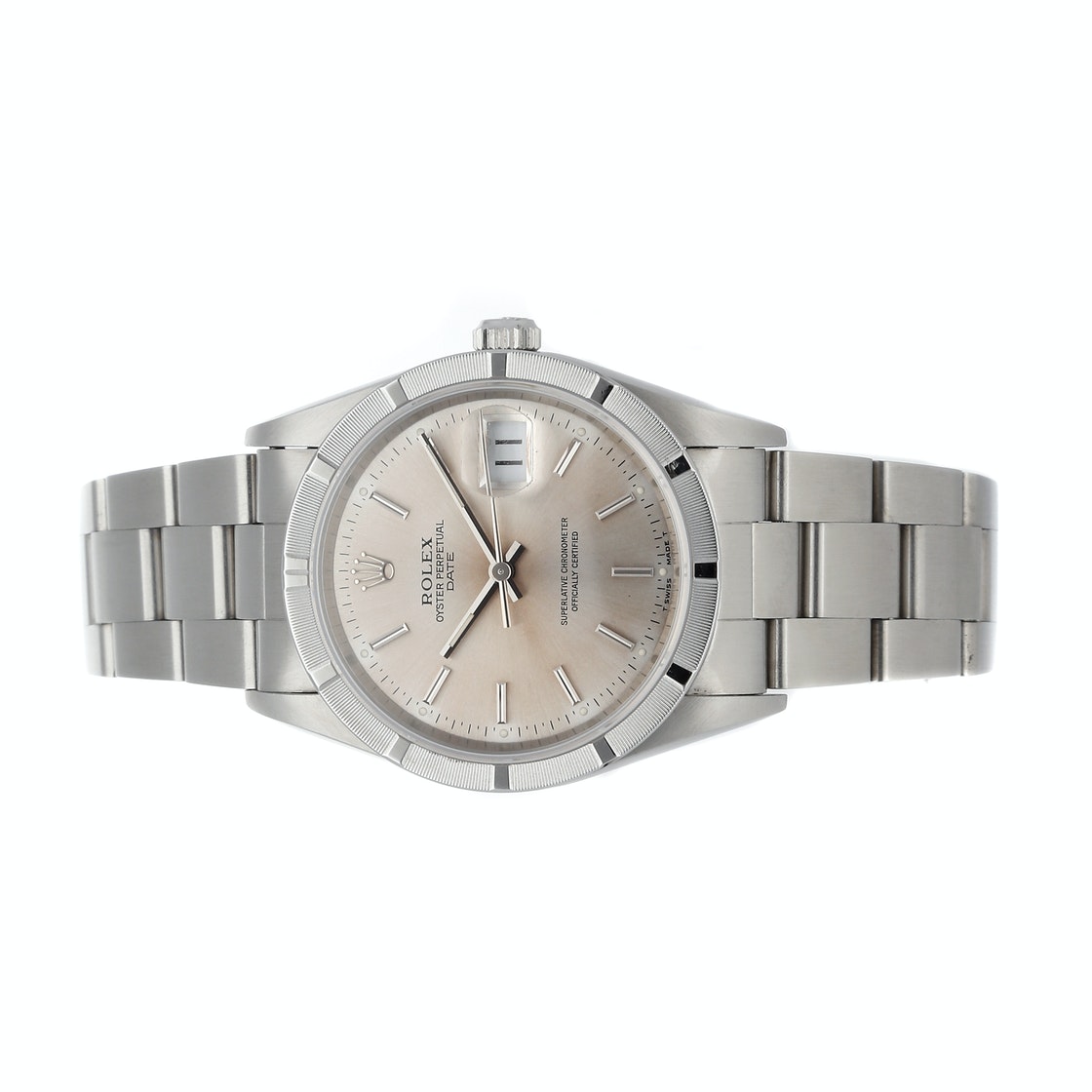 

Rolex Silver Stainless Steel Oyster Perpetual Date