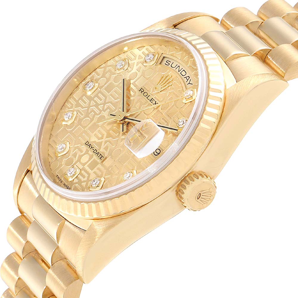 

Rolex Champagne Diamonds, Gold