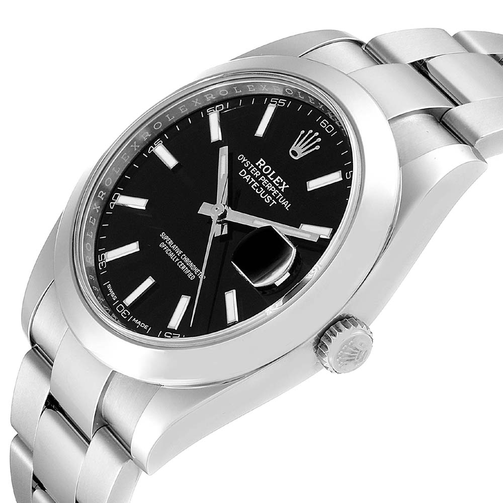 

Rolex Black Stainless Steel Datejust