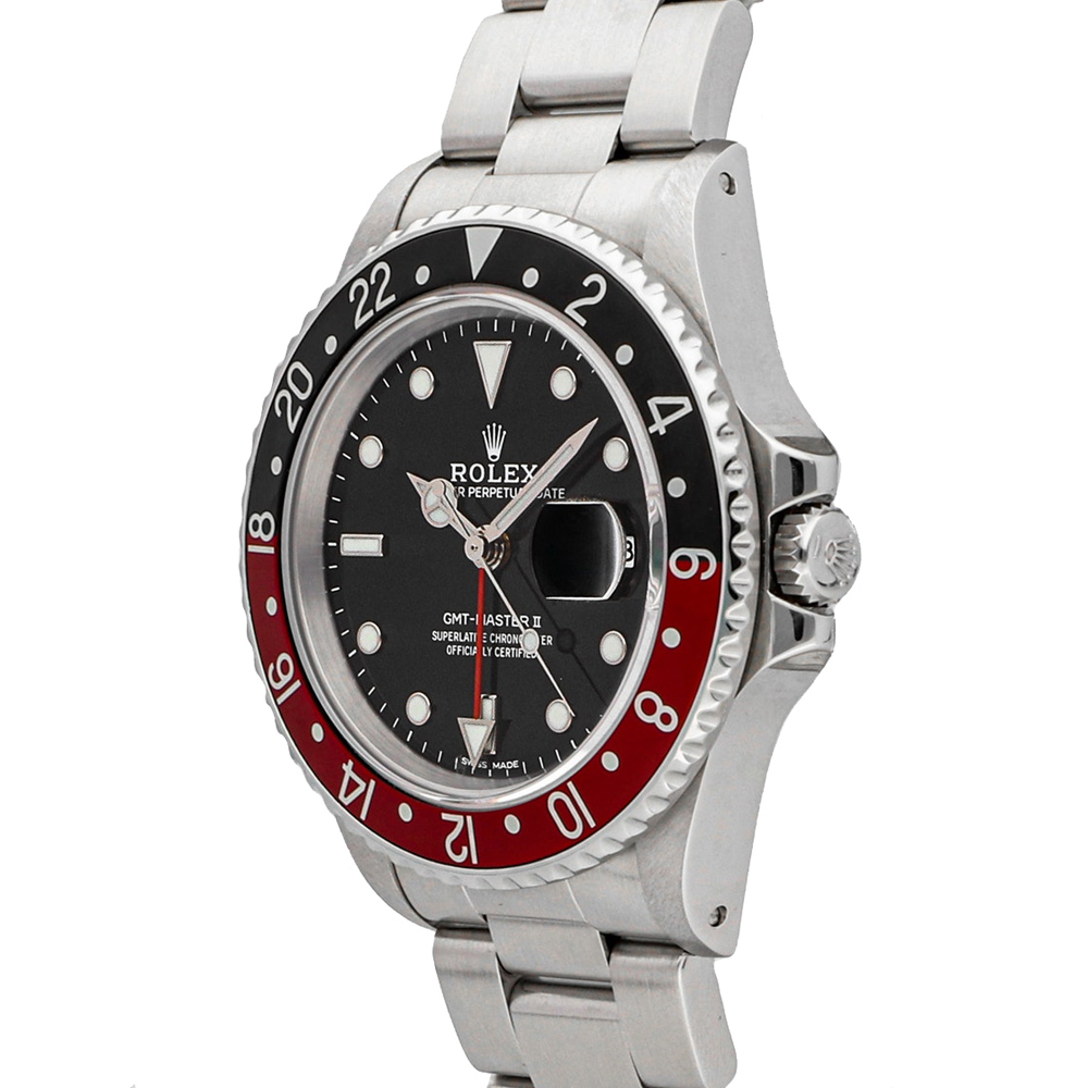 

Rolex Black Stainless Steel GMT-Master II "Coke