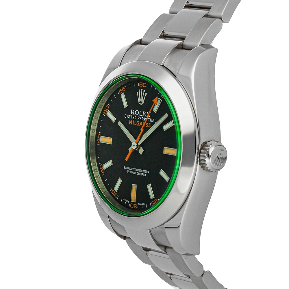 

Rolex Black Stainless Steel Milgauss