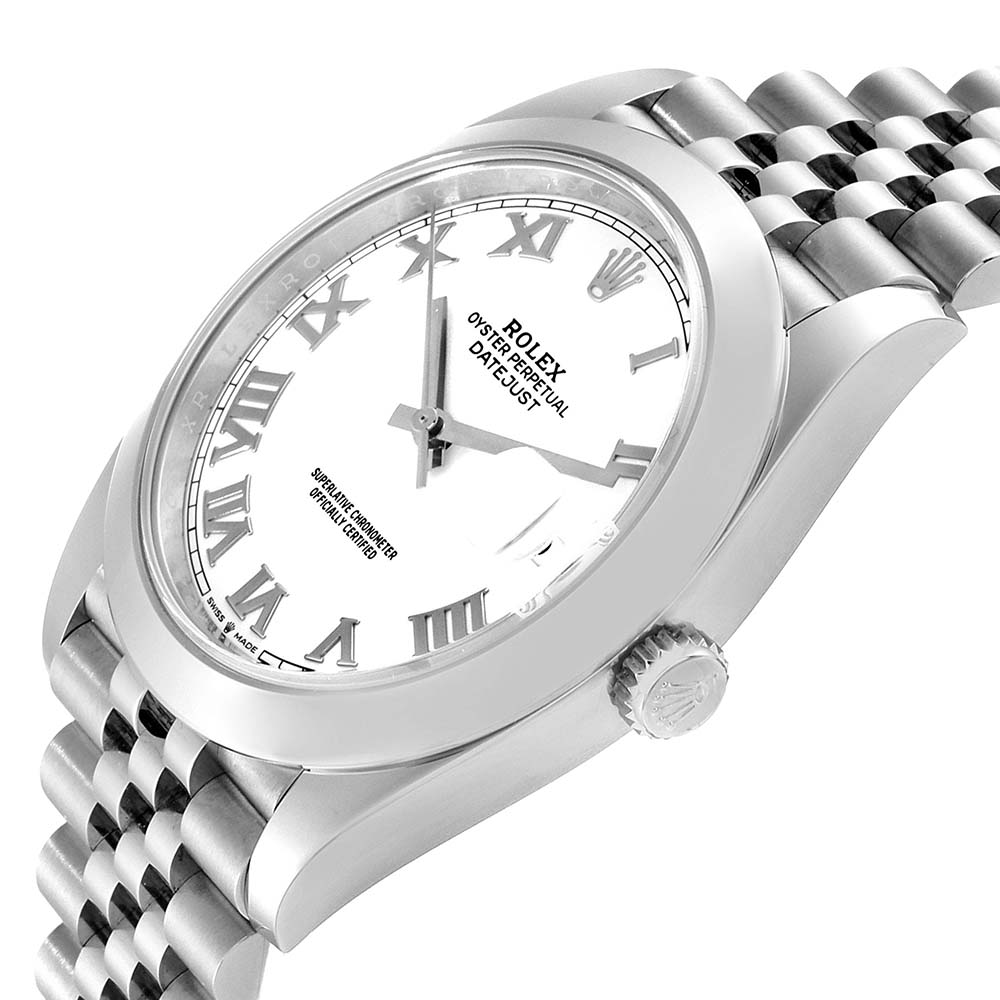 

Rolex White Stainless Steel Datejust