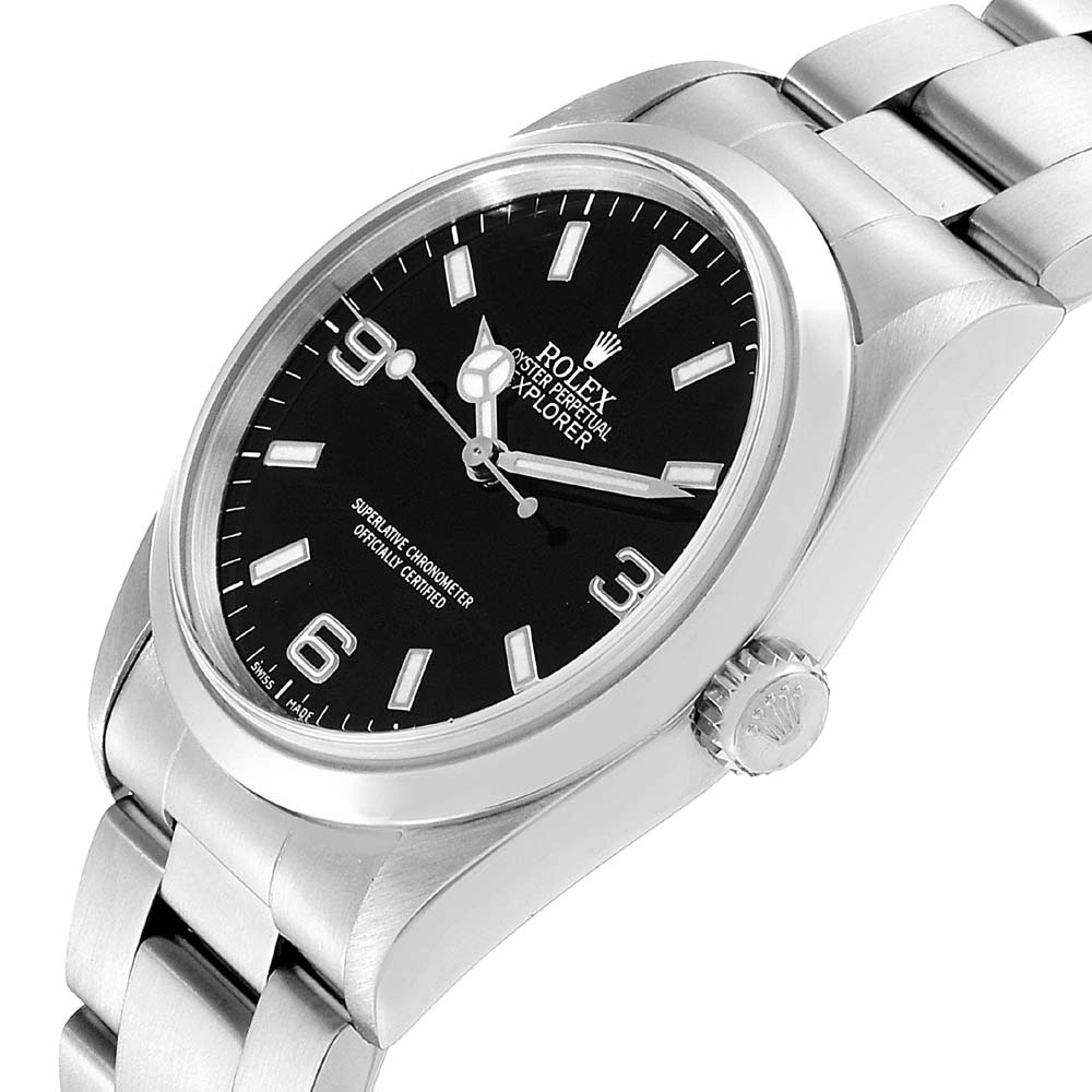 

Rolex Black Stainless Steel Explorer I Automatic