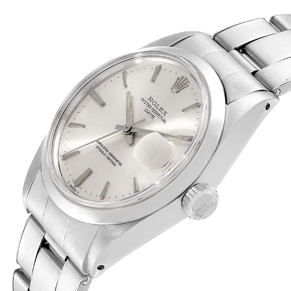 

Rolex Silver Stainless Steel Date Vintage