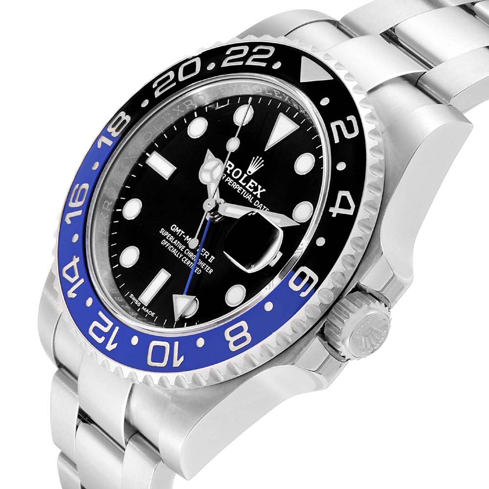 

Rolex Black Ceramic And Stainless Steel GMT Master II Batman