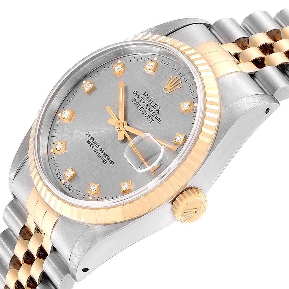

Rolex Silver Diamonds