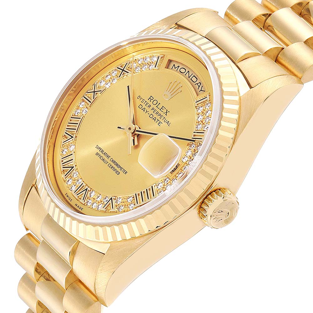 

Rolex Champagne Myriad Diamonds, Gold