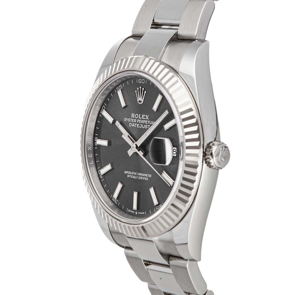 

Rolex Gray Stainless Steel Datejust, Grey