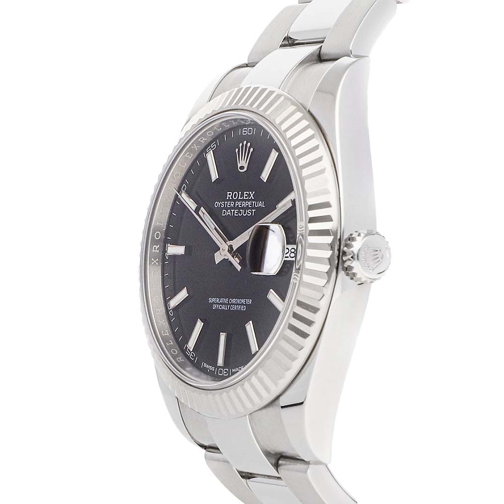 

Rolex Black Stainless Steel Datejust