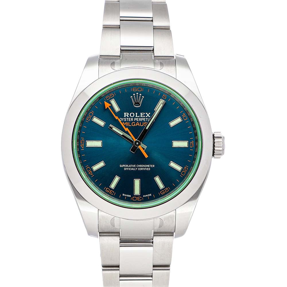 

Rolex Blue/Green Stainless Steel Milgauss Automatic