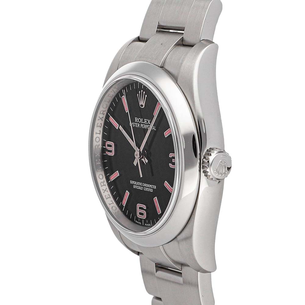

Rolex Black Stainless Steel Oyster Perpetual