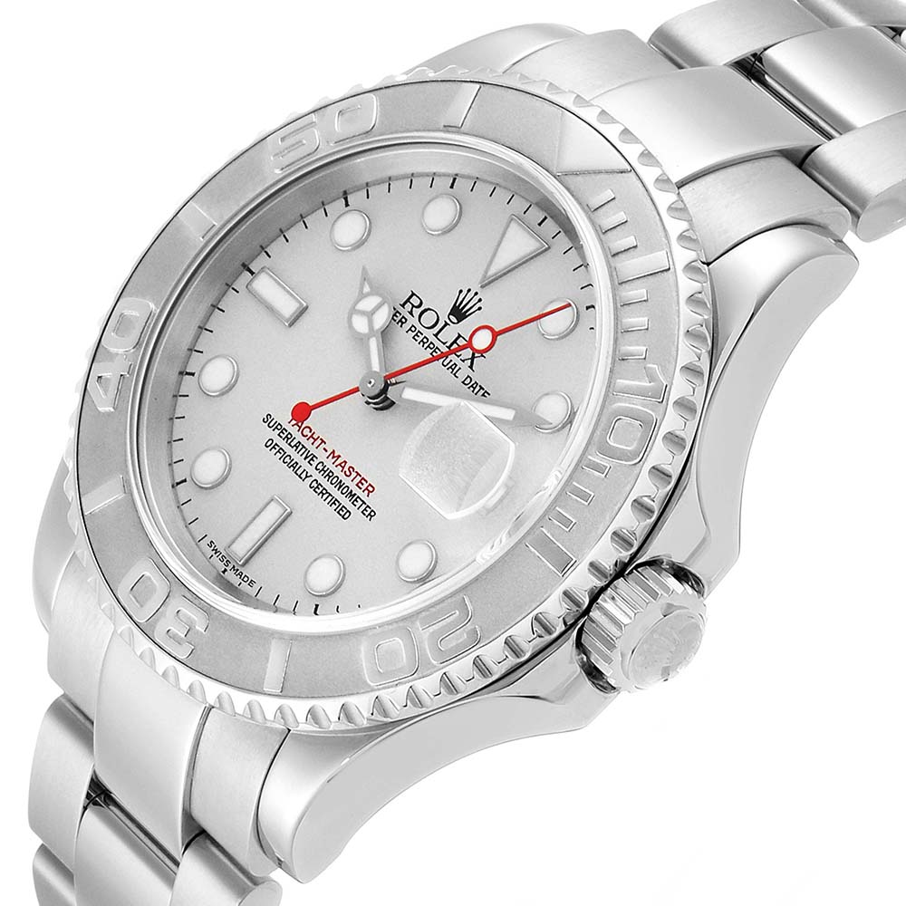 

Rolex Platinum Stainless Steel Yachtmaster, Silver