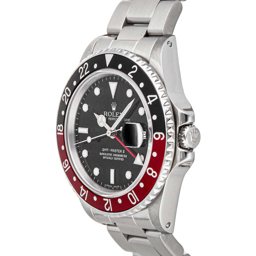 

Rolex Black Stainless Steel GMT-Master II "Coke