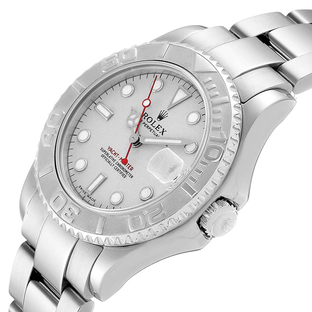 

Rolex Platinum Stainless Steel Yachtmaster, Silver