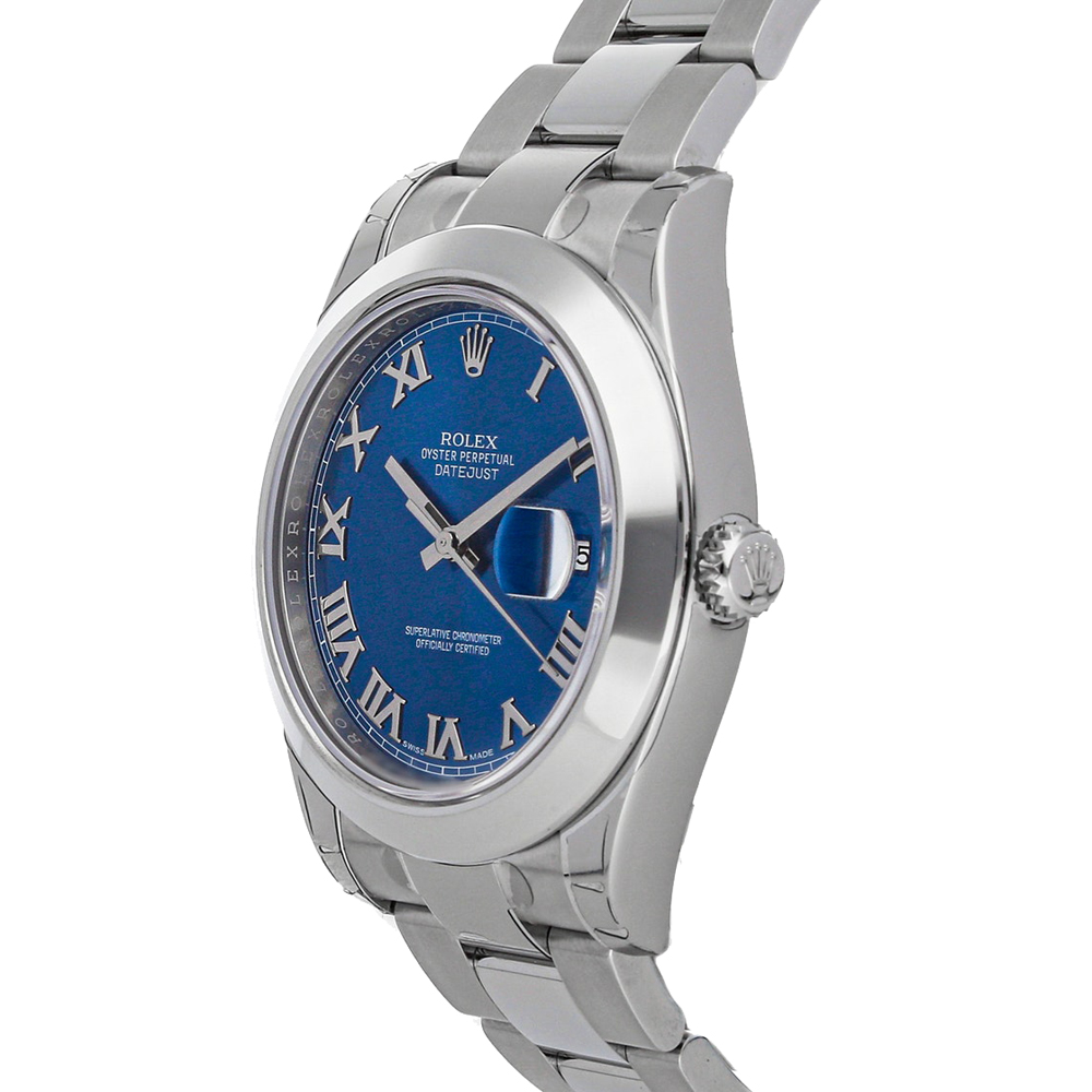 

Rolex Blue Stainless Steel Datejust II Automatic