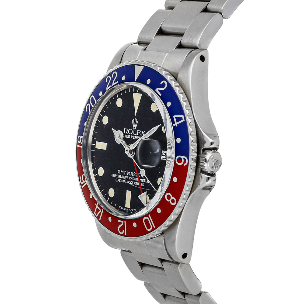 

Rolex Black Stainless Steel GMT-Master "Pepsi