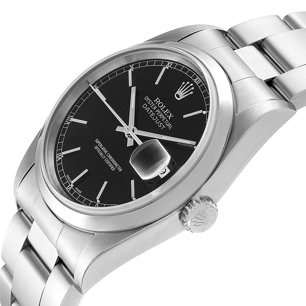 

Rolex Black Stainless Steel Datejust