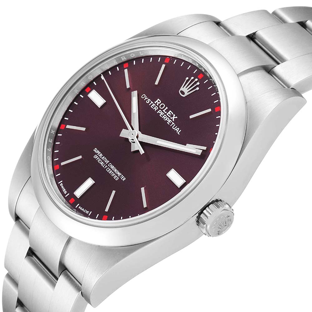 

Rolex Grape Red Stainless Steel Oyster Perpetual