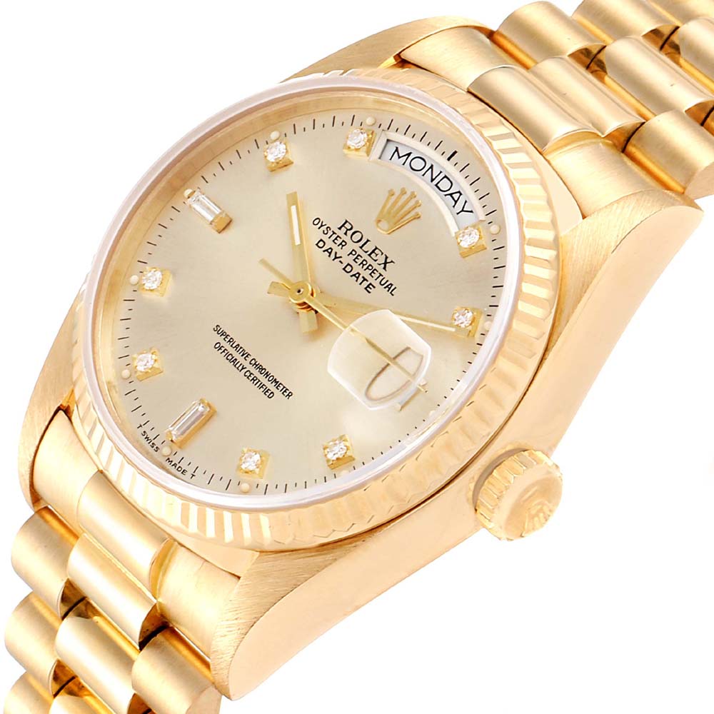 

Rolex Champagne Diamonds, Gold