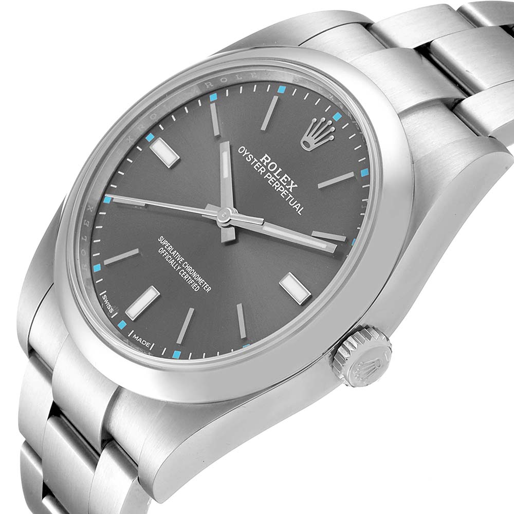 

Rolex Gray Stainless Steel Oyster Perpetual, Grey