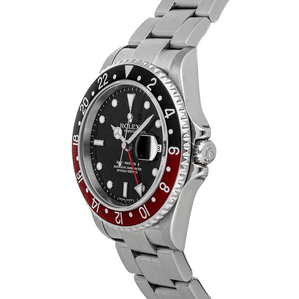 

Rolex Black Stainless Steel GMT-Master II "Coke