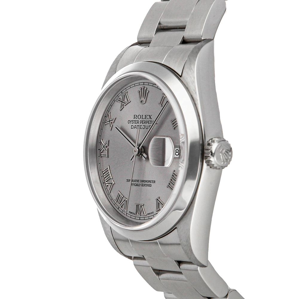 

Rolex Silver Stainless Steel Datejust