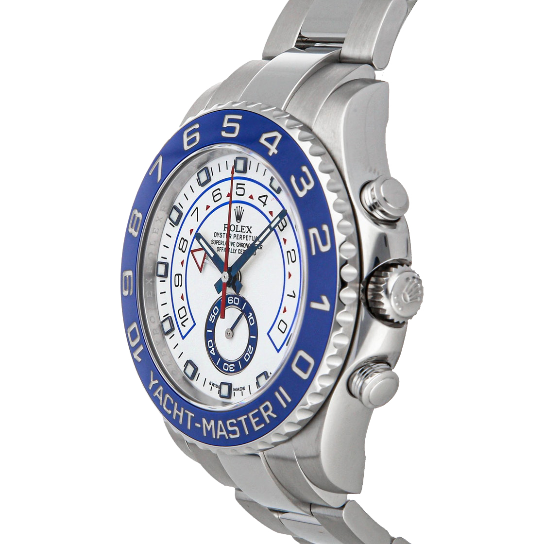 

Rolex White Stainless Steel Yacht-Master II