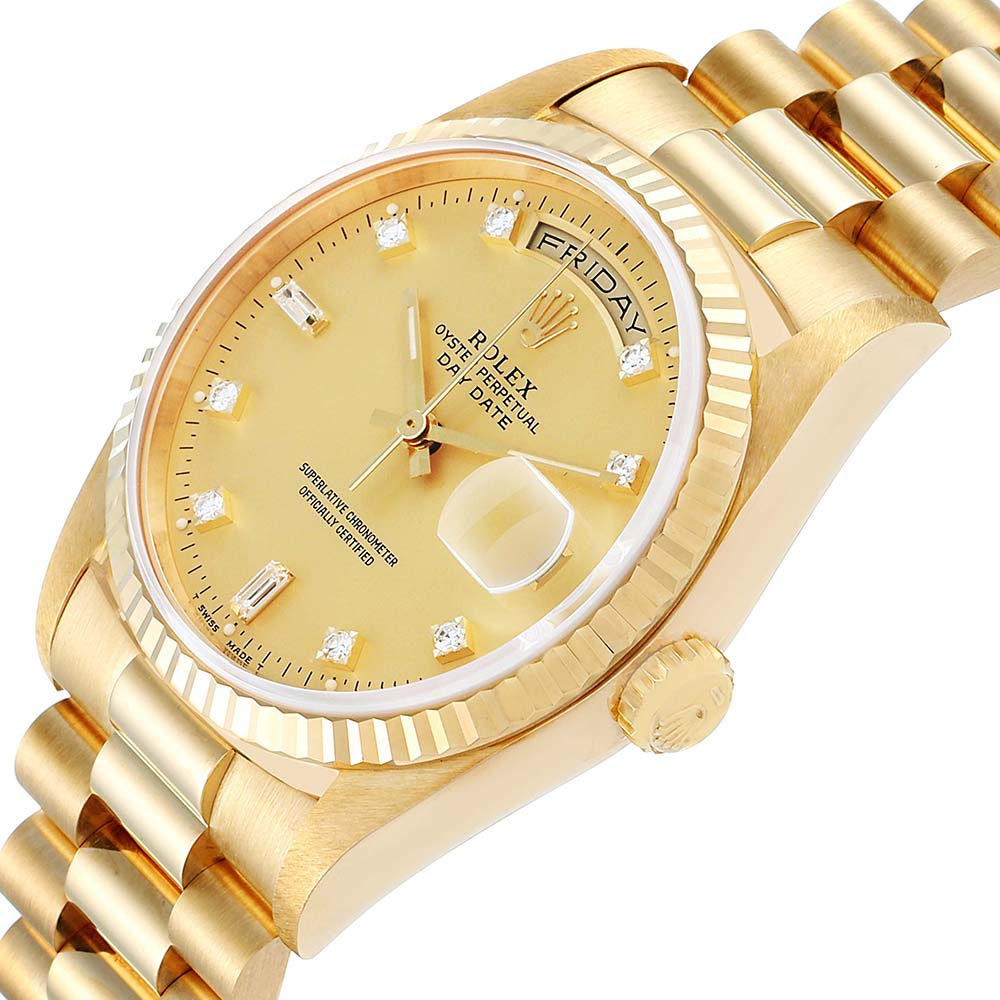 

Rolex Champagne Diamonds, Gold