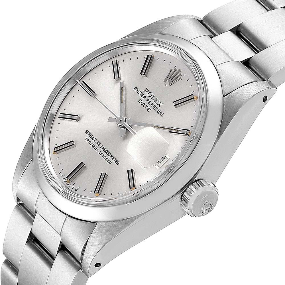 

Rolex Silver Stainless Steel Date Vintage