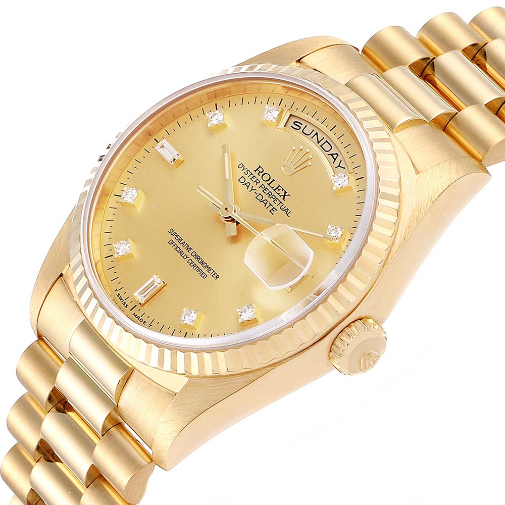 

Rolex Champagne Diamonds, Gold