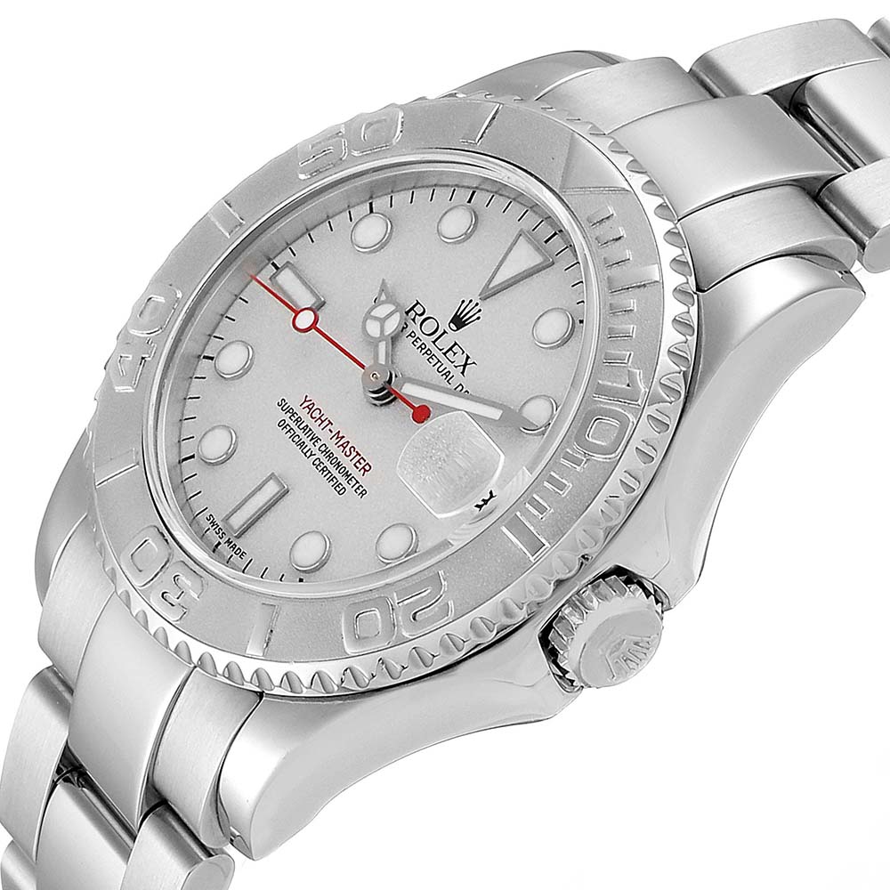 

Rolex Platinum Stainless Steel Yachtmaster, Silver