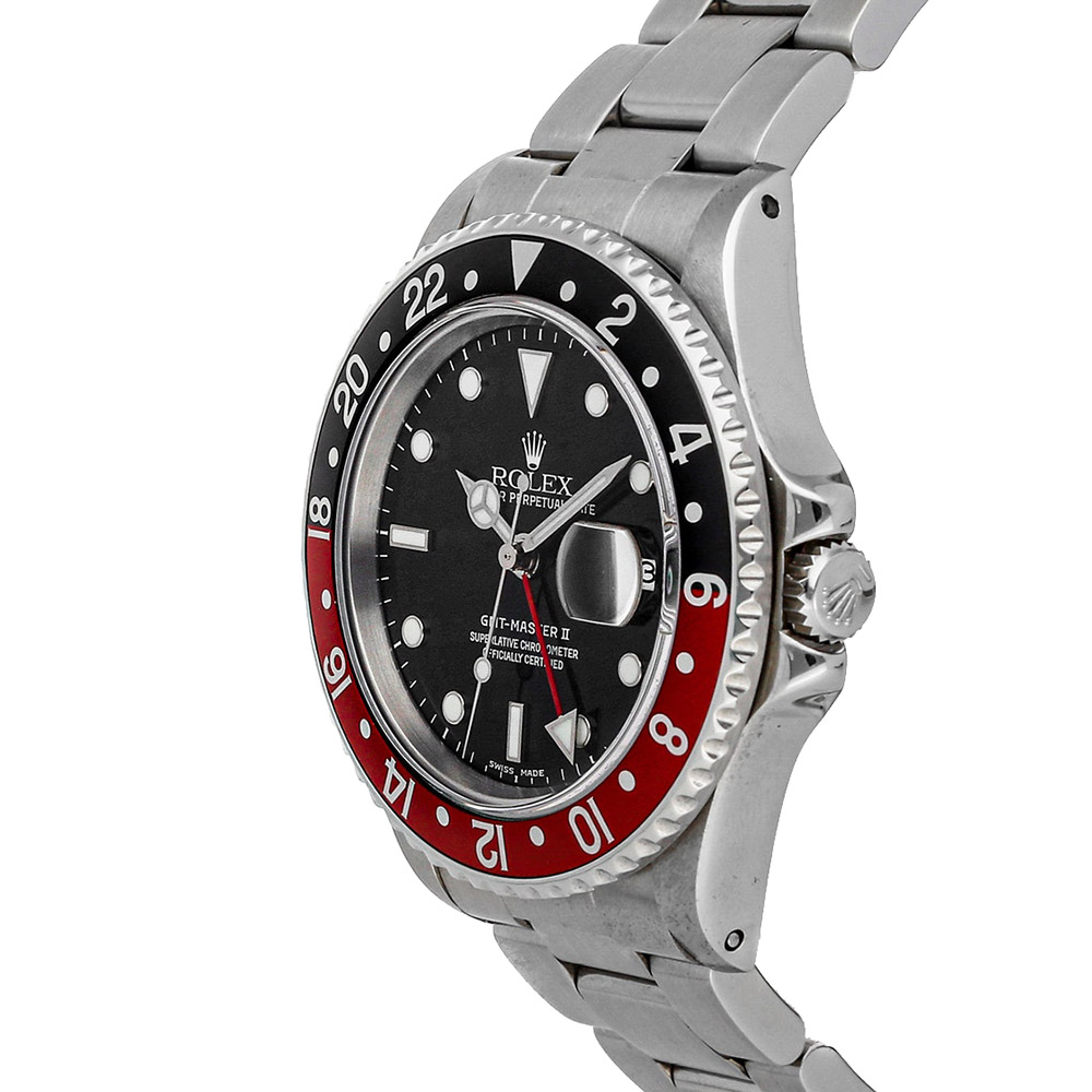 

Rolex Black Stainless Steel GMT-Master II "Coke