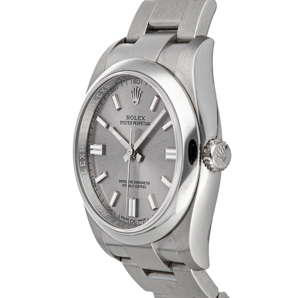 

Rolex Silver Stainless Steel Oyster Perpetual