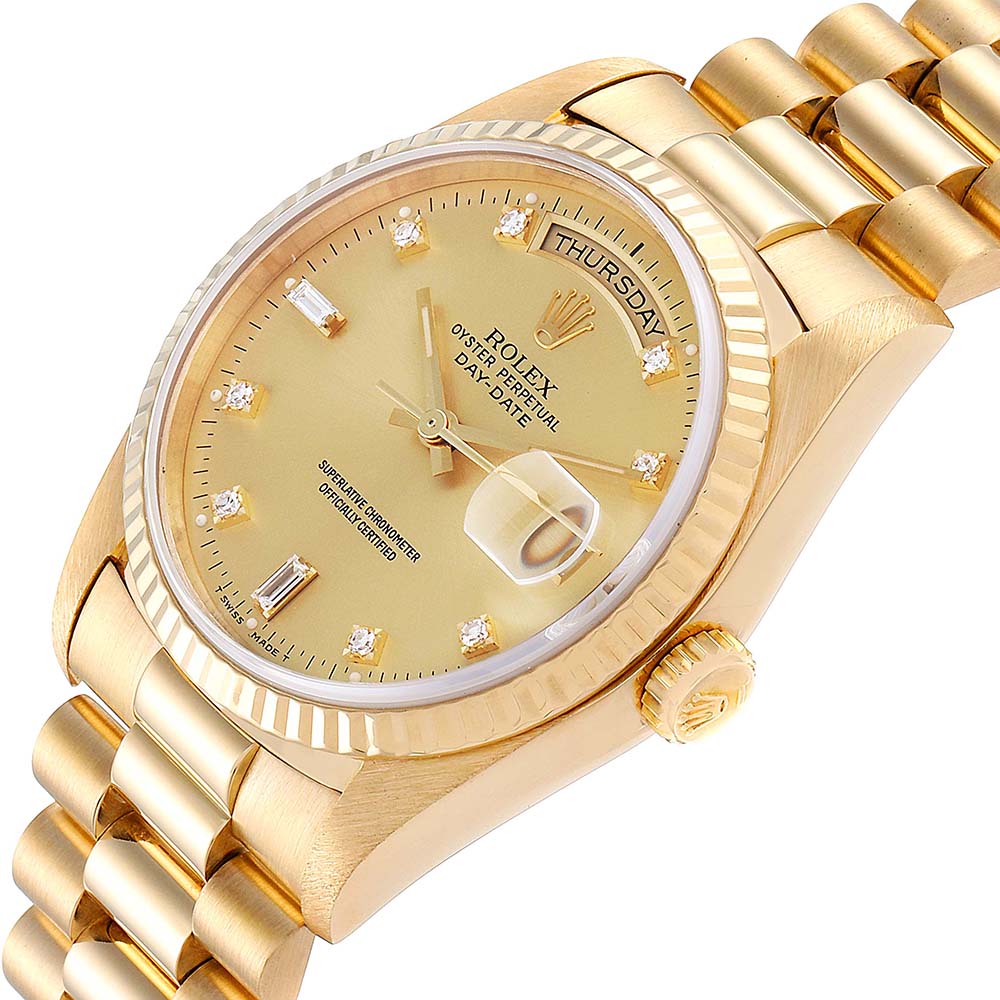 

Rolex Champagne Diamonds, Gold