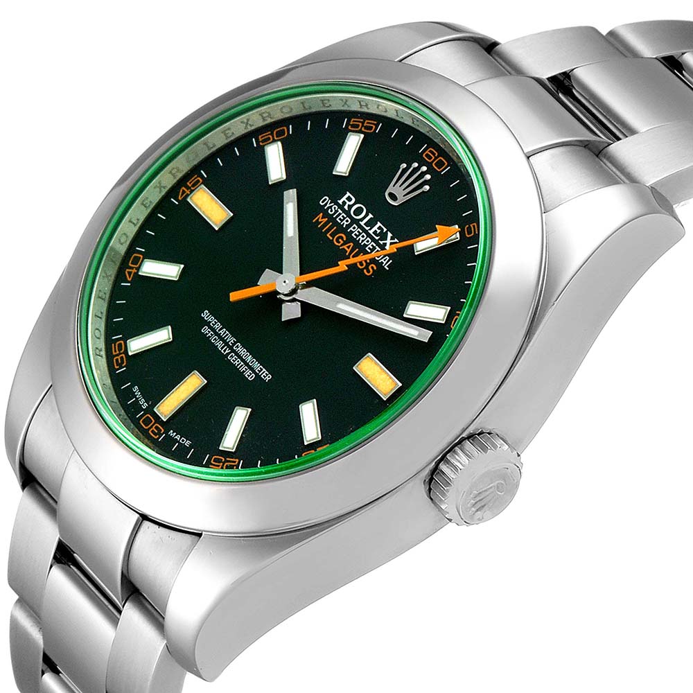 

Rolex Green Stainless Steel Milgauss