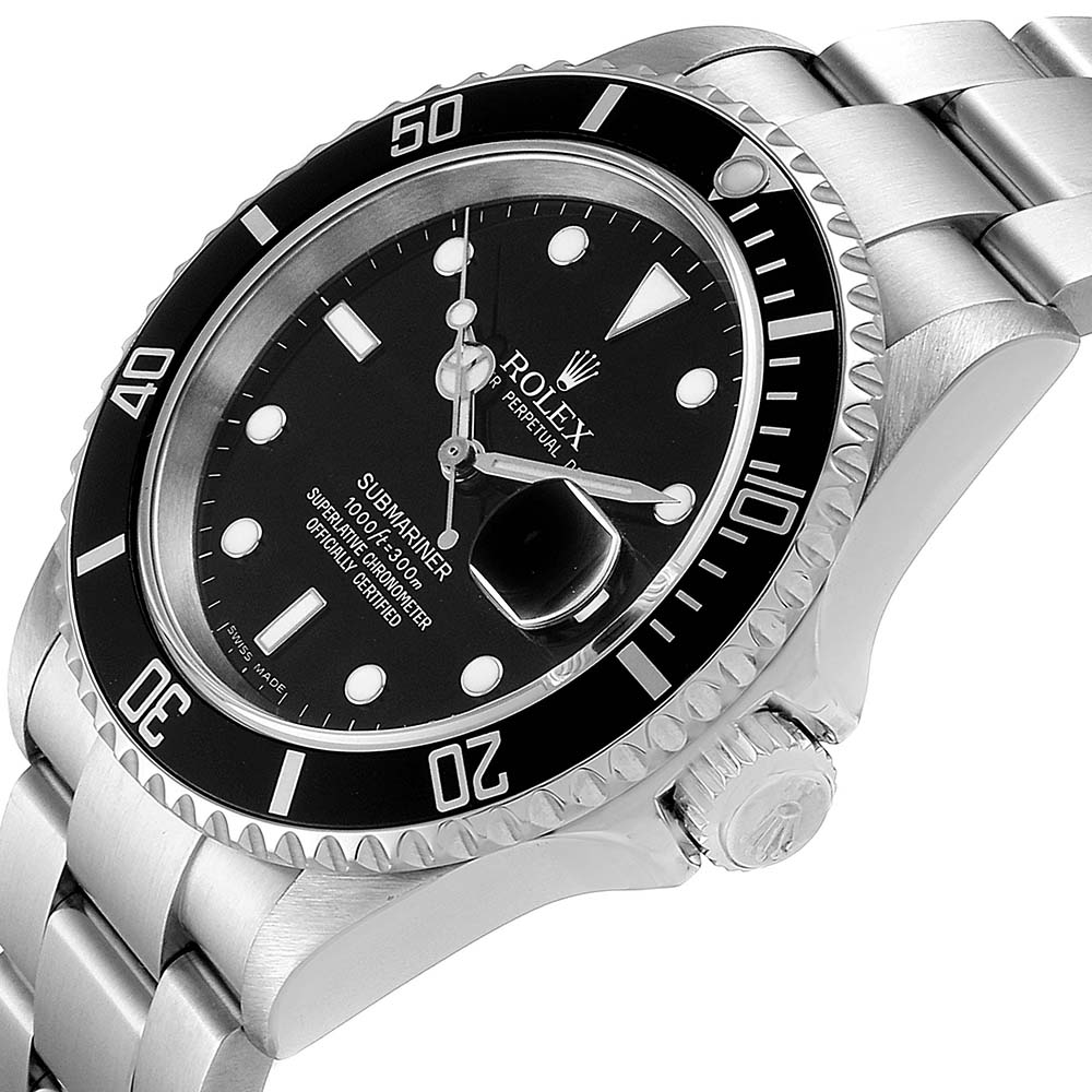 

Rolex Black Stainless Steel Submariner