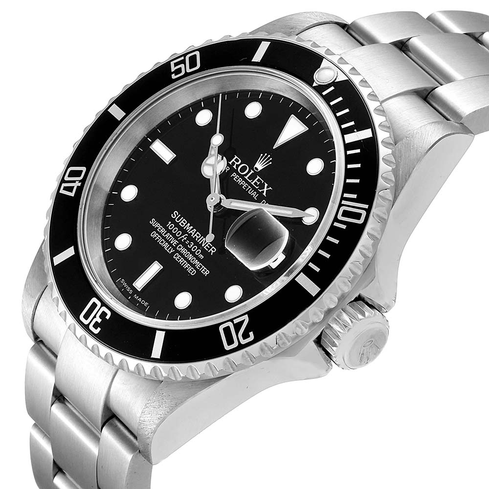 

Rolex Black Stainless Steel Submariner