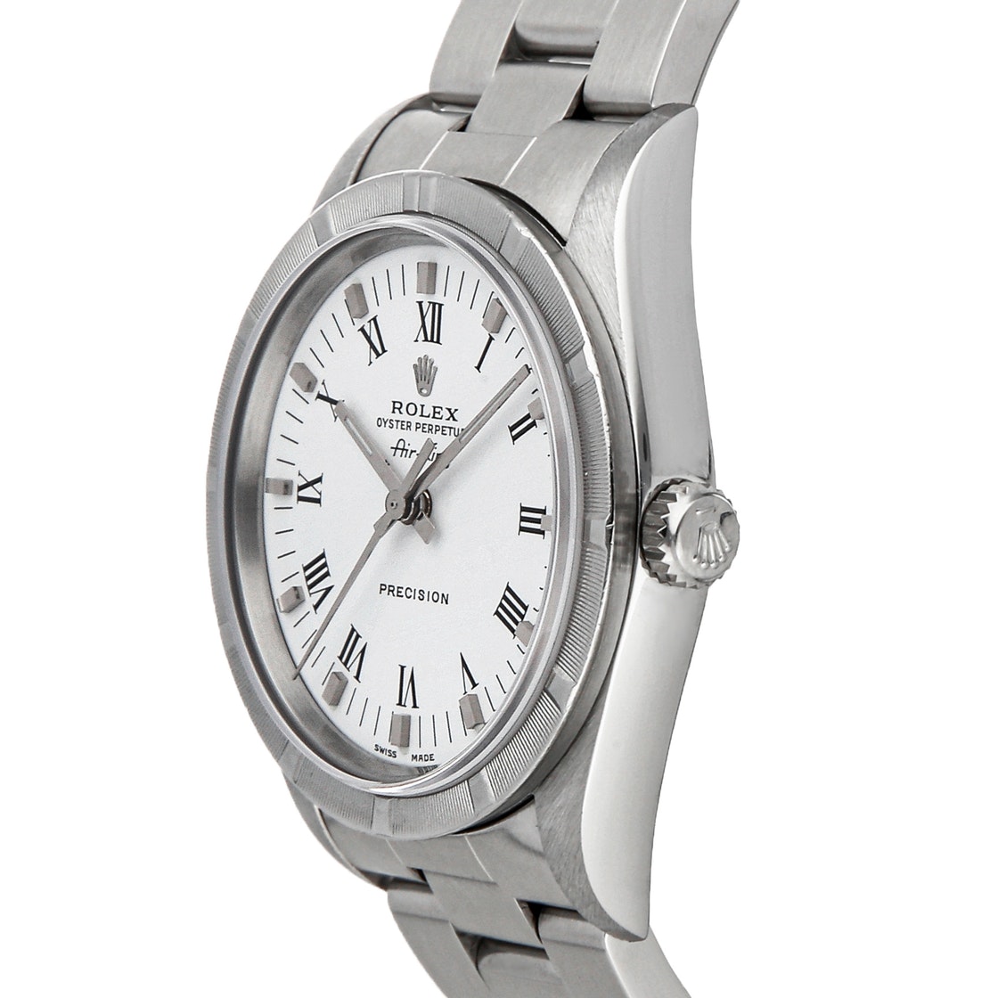 

Rolex White Stainless Steel Air-King