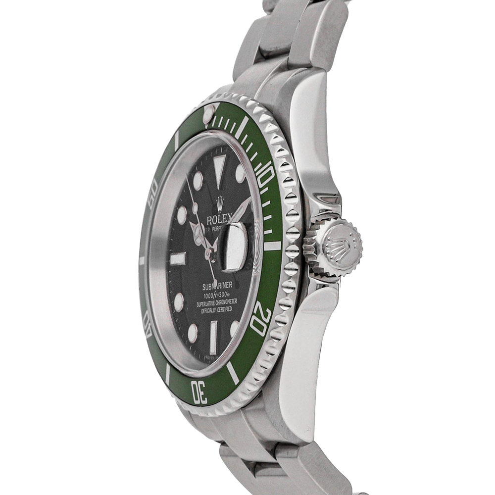 

Rolex Black Stainless Steel Submariner Date "Kermit